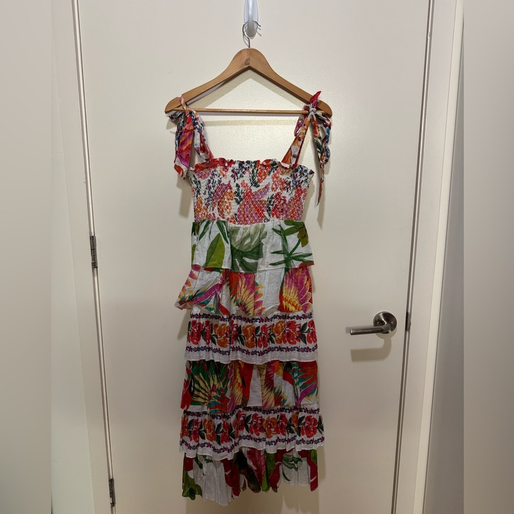 Colorful Farm Rio Tropical Midi Dress